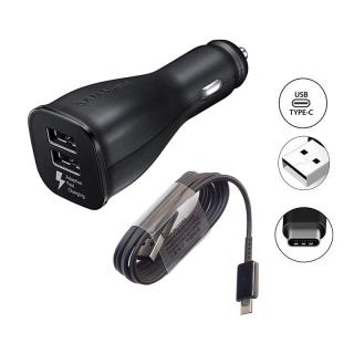 Samsung Car Charger Dual USB Adaptive Fast Adapter Micro-Type C Quick_1